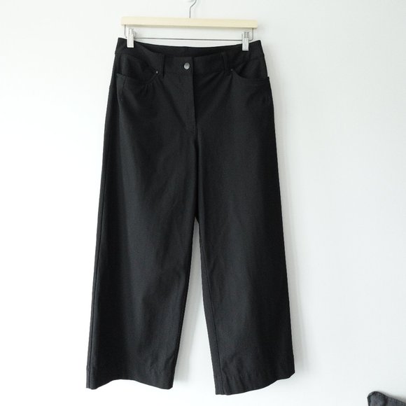 ❌SOLD ❌Lululemon City Sleek 5 Pocket Wide-Leg High Rise 7/8 Length Pant Black - Picture 2 of 13